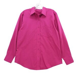 Foxcroft‎ Wrinkle Free Button Down Long Sleeve Shirt Womens Size 10